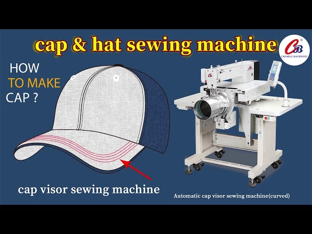 Cap visor curved sewing machinehow to make a perfect cap?Automatic cap  visor sewing machine-curved 