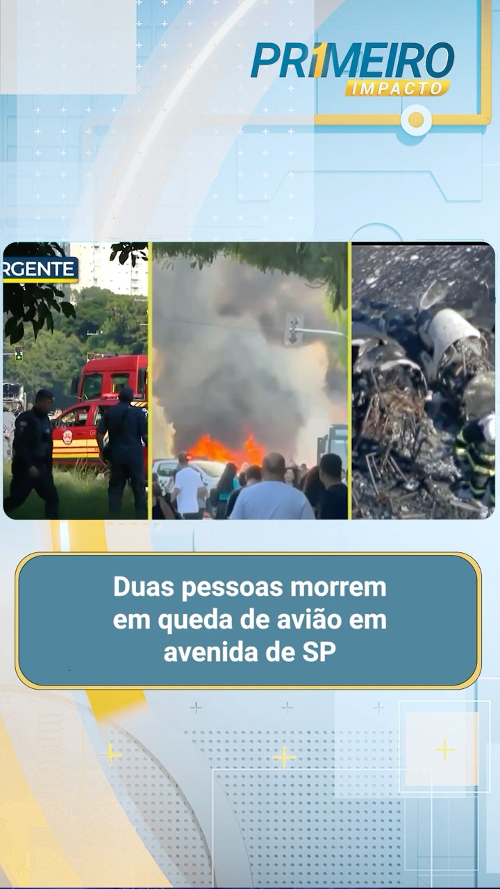 2 pessoas morrem em queda de avião de pequeno porte em São Paulo