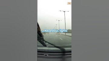 do you turn ON hazard lights in rains #rains #hazard #lights #advice