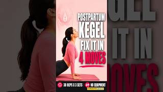 Postpartum Recovery: Fix Pelvic Floor, Flatten Belly, Get Back In Shape! #postpartum #kegel #shorts