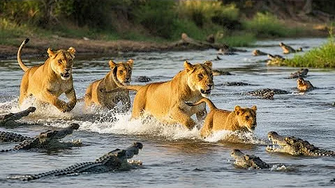 When River Crossings Go Wrong for a Lion Pride