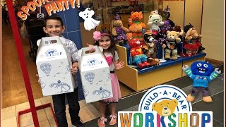 Build a Bear Workshop Halloween Vlog! Chick-Fil-A Scary Witches Skeletons and Mummies!
