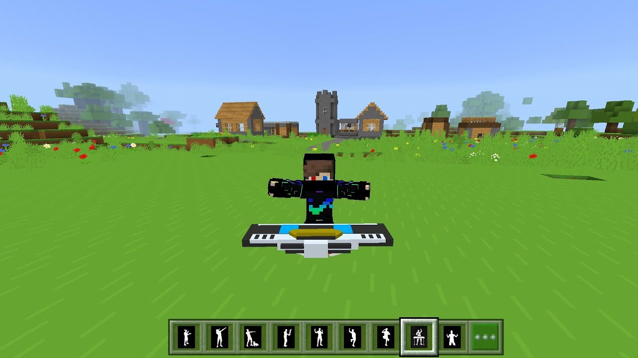 Free Fire emotes in Minecraft PE 