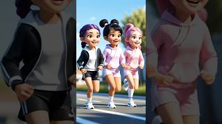 Let's race With cuties #kpophuntrix #huntrix #kpopdemonhunter #rumi