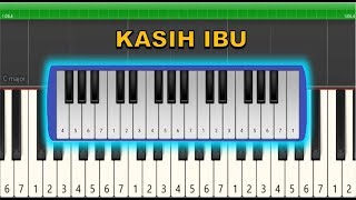 Not Pianika / Not Piano Kasih Ibu (Tutorial)