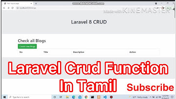 Laravel Crud function in tamil | laravel 8 crud tutorial | crud tutorial function in tamil