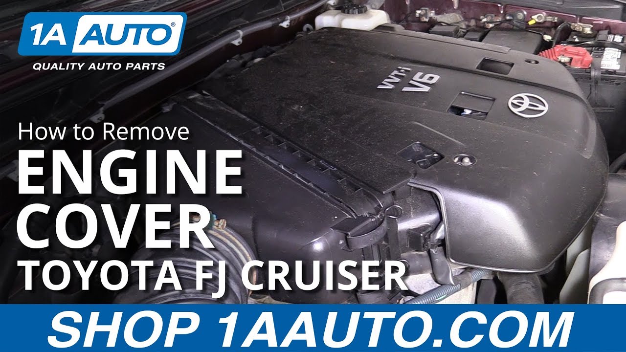 How To Remove Engine Cover 07 14 Toyota Fj Cruiser Youtube