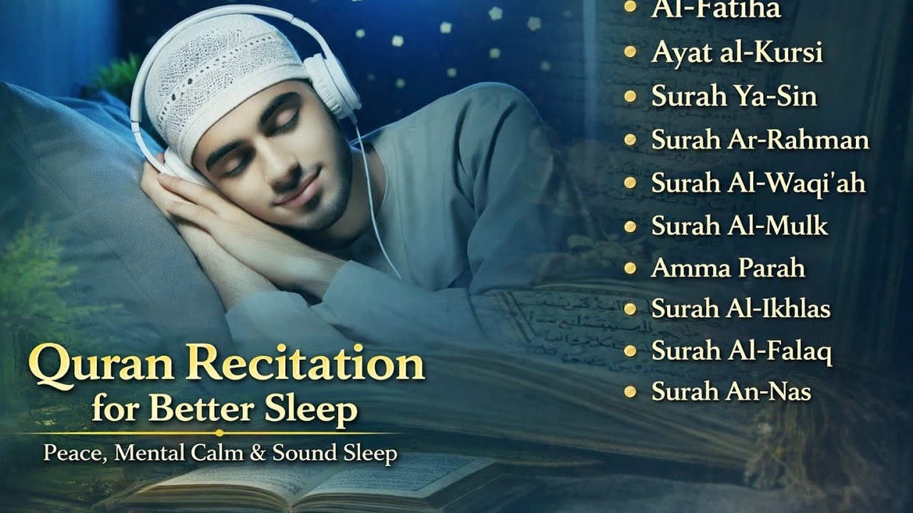 Heart-Touching Quran Recitation – Al-Fatiha, Ayat al-Kursi, Ya-Sin|Mulk| Rahman|Waqi'ah & Three Quls