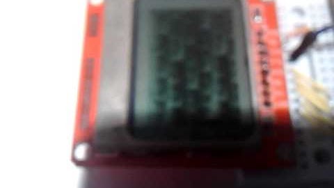 Little test of 5110 Nokia display with Arduino Nano