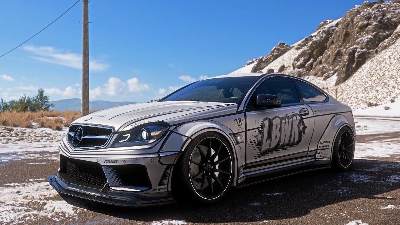 Mercedes C63 AMG Black Series Drift Physics Before Forza Horizon 6 Drops | FH 5