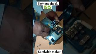 Sandwich maker not heating check the element. #shorts #sandwich #maker .