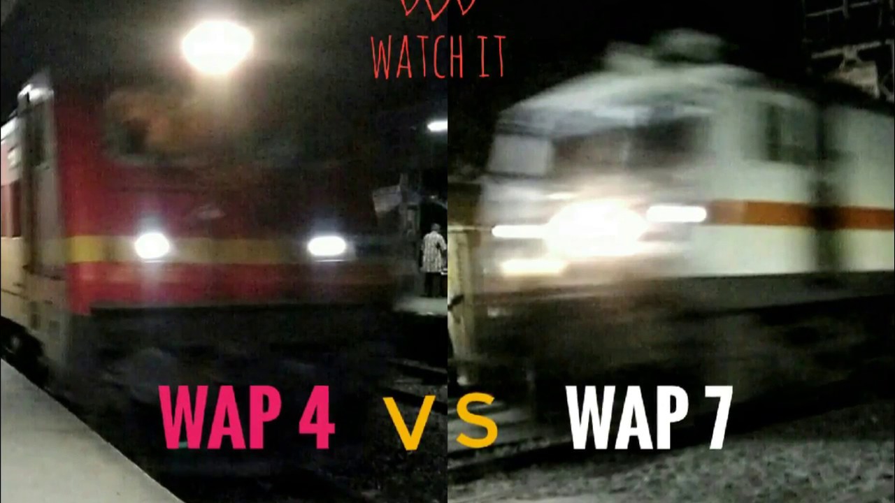 WAP4 vs WAP7 Action |DIVERTED AJMER SEALDAH EXPRESS
