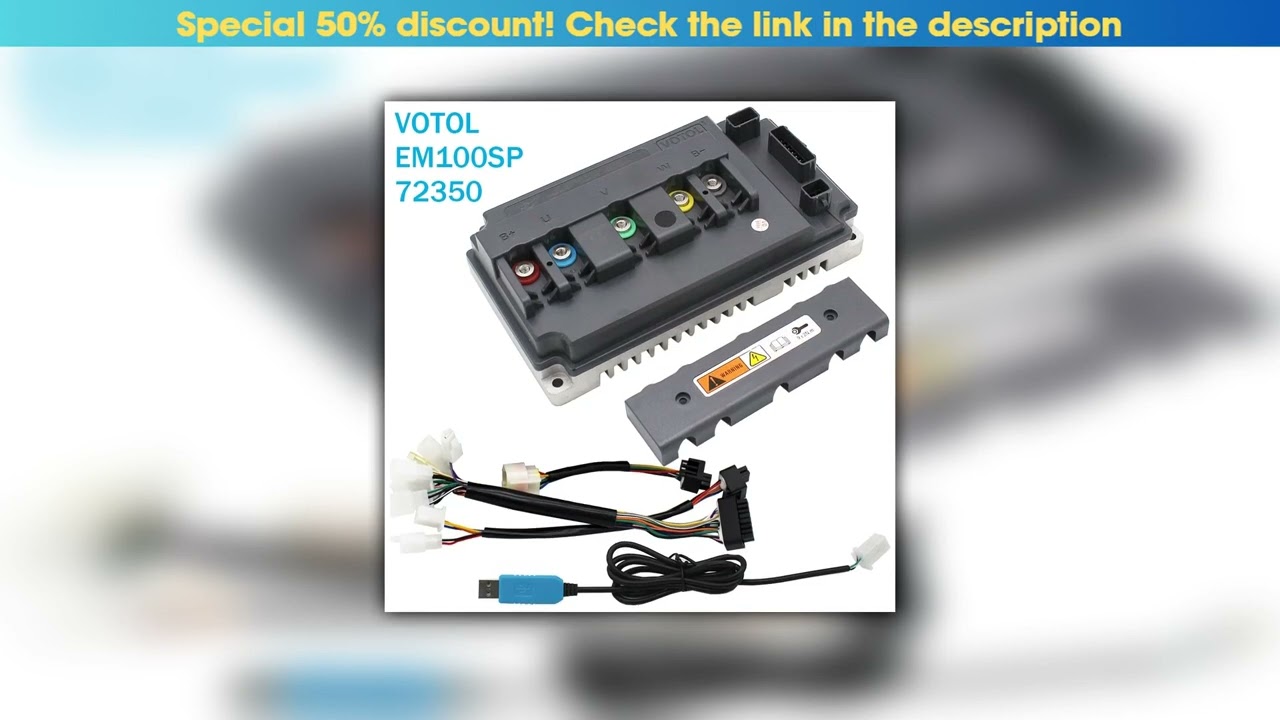 Deal VOTOL EM100SP 72350 120A 2KW3kw Brushless DC Controller QS Motor Electric motorcycle mobility•