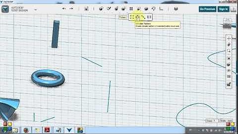 Autodesk 123D - Modeling tools Tutorial - Pattern - part12