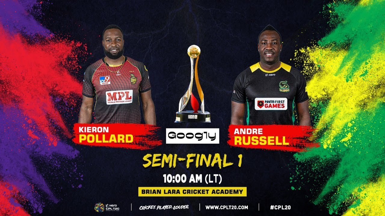 LIVE CPL SEMI FINAL 1 Trinbago Knight Riders v Jamaica Tallawahs