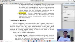 Understanding Culture, Society and Politics Week 2 Module 2 Lesson