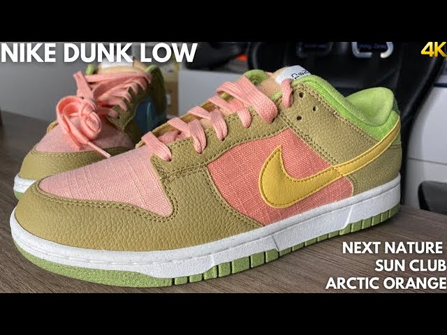 Nike Dunk Low Next Nature Sun Club Arctic Orange On Feet Review 