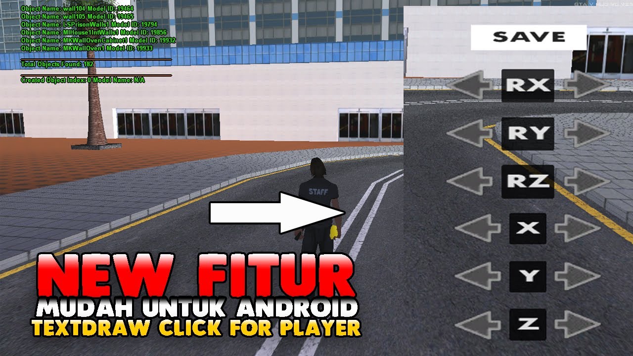 FITUR GESER DAN UBAH ROTASI TINGGAL CLICK DI TEXTURE STUDIO - GTA SAMP ...