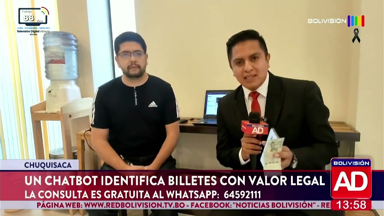Chatbot permite verificar billetes con valor legal en Chuquisaca