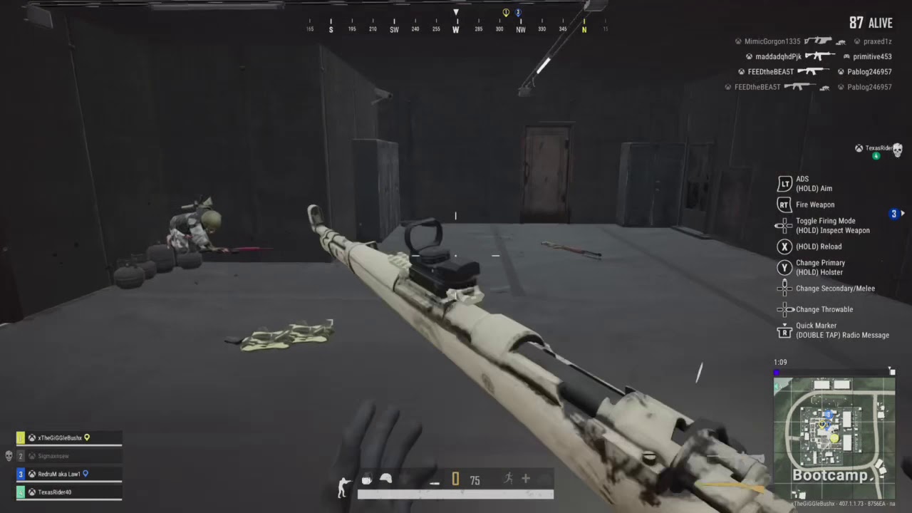 Bootcamp squad’s 19 kill win with M416 only pt 1 - YouTube