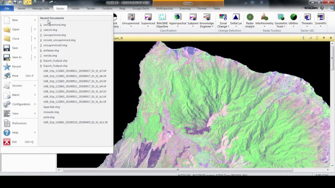 Image Classification : Unsupervised Classification Using ERDAS (in ...
