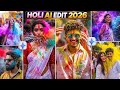 Trending Holi Photo Editing 2026 | Google Gemini Al Se Holi Color Splash Photo Kaise Banaye🌈💥