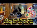 Very rare antique zonophone opera phonograph gramophone usa circa 1905 gre035