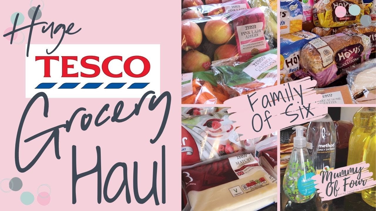 HUGE TESCO GROCERY HAUL & MEAL PLAN LOCKDOWN 2020 | FOOD FOR A LARGE FAMILY OF 6 | MUMMY OF FOUR UK