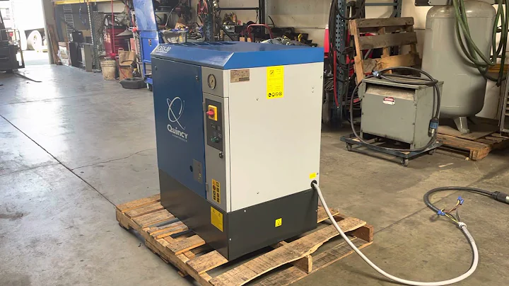 2015 Quincy QGS 10hp Rotary Screw Air Compressor 220V 3PH