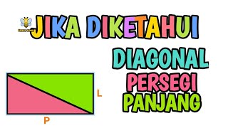 Soal-soal jika diketahui diagonal persegi panjang