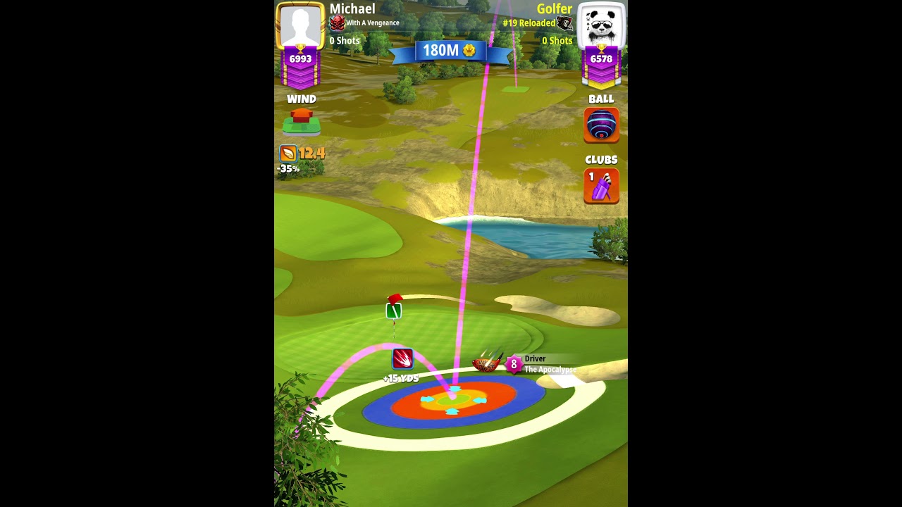 Golf Clash Tour 13 Waterfield Sands Hole 2 (Par 3) ⬇️ YouTube