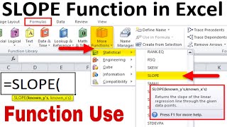 How to Calculate Slope in Excel - how to calculate slope in excel