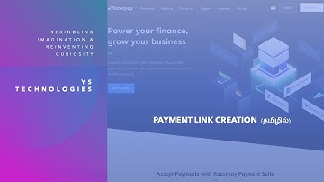 Quick Demo on Payment Link Creation In Razorpay (in Tamil)