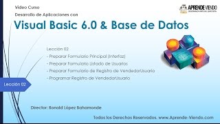 VB6 con Sql Server - Leccion 02 - Registrar Nuevos Usuarios- BD SQL SERVER - HD
