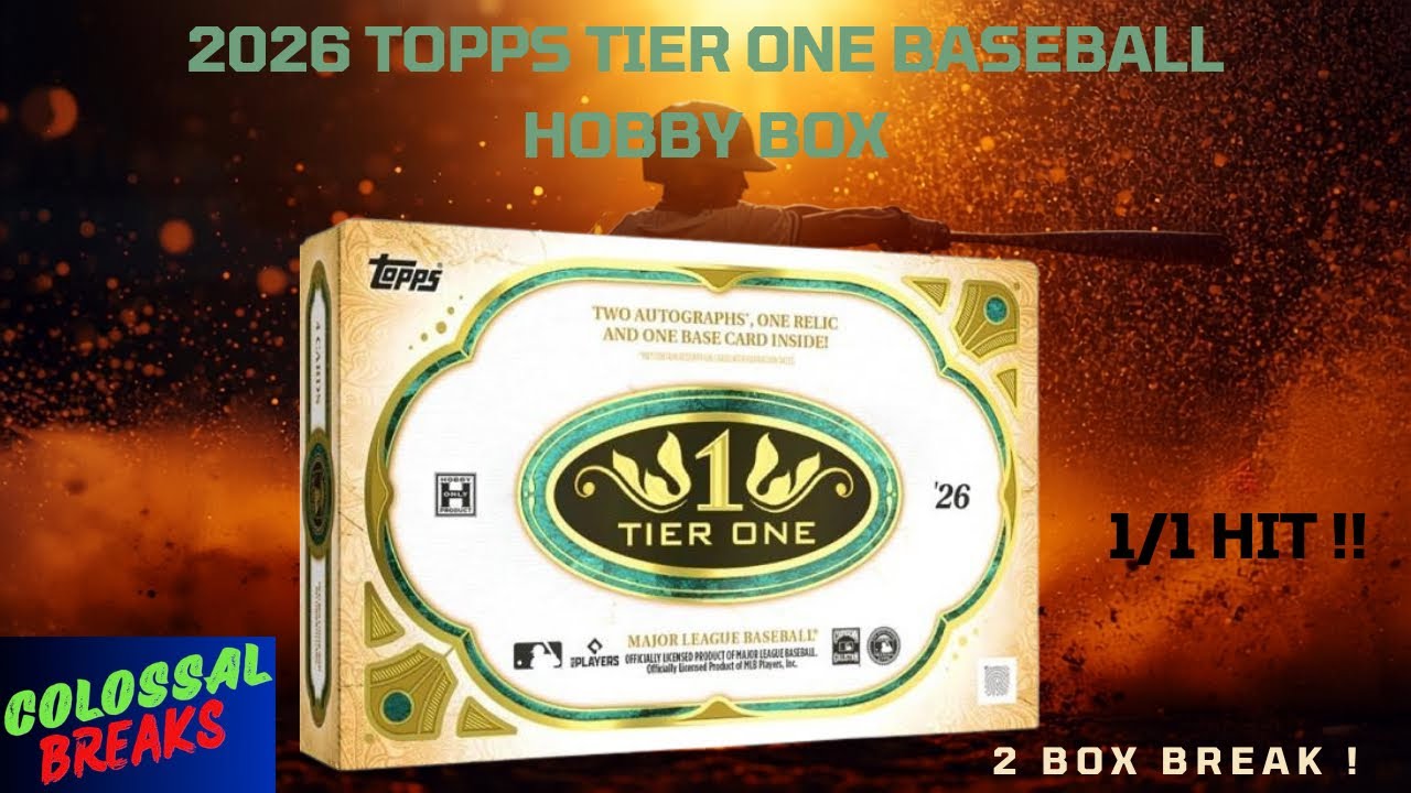 2026 Topps Tier One Baseball ⚾️ 2 Box Break Review #topps #mlb