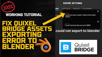 how to fix Quixel Bridge to Blender Export problem || Fixed quixel bridge not exporting to blender