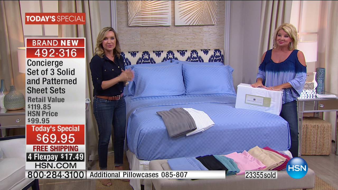 HSN Concierge Collection Bedding 09.05.2016 04 PM YouTube