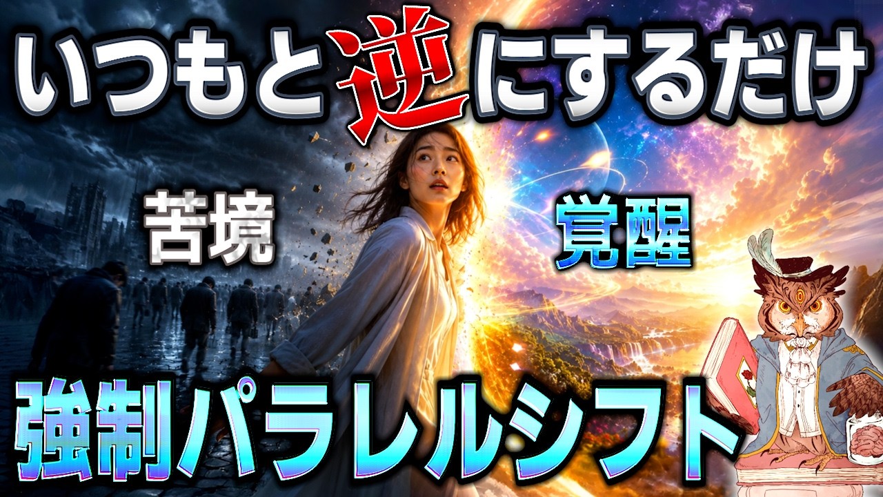 【超簡単】いつもと逆を選んだら別の現実が動き出す強制パラレルシフト【引き寄せの法則】