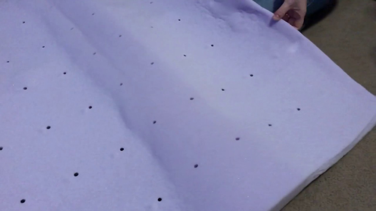 Lucid lavender 3 inch memory foam mattress topper YouTube