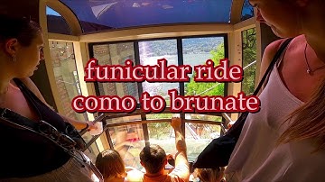 Como to Brunate funicular tour/ Funicolare Como-Brunate  4K VIDEO