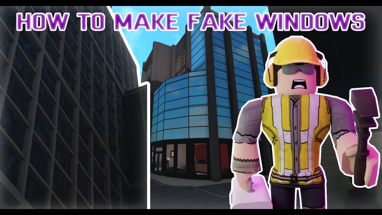 How to make fake windows Bloxburg Tutorial YouTube