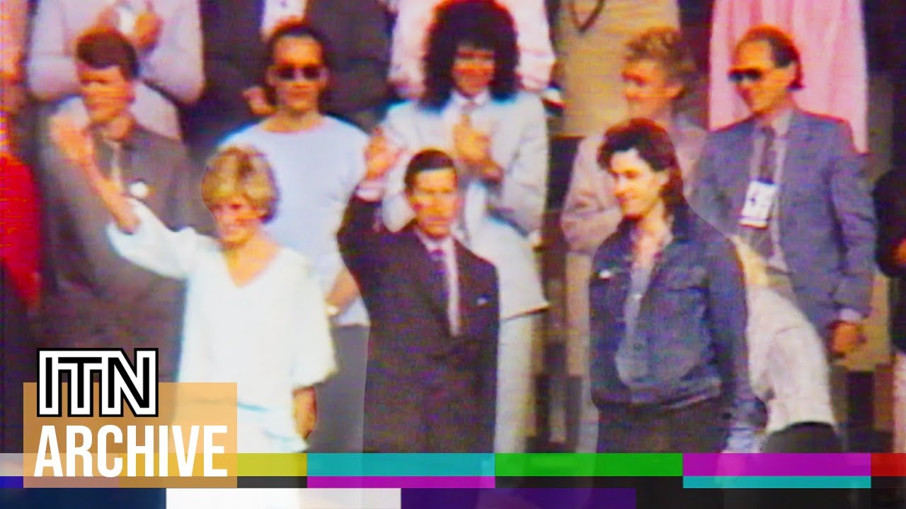 Princess Diana and George Michael at Historic Live Aid Concert (1985)