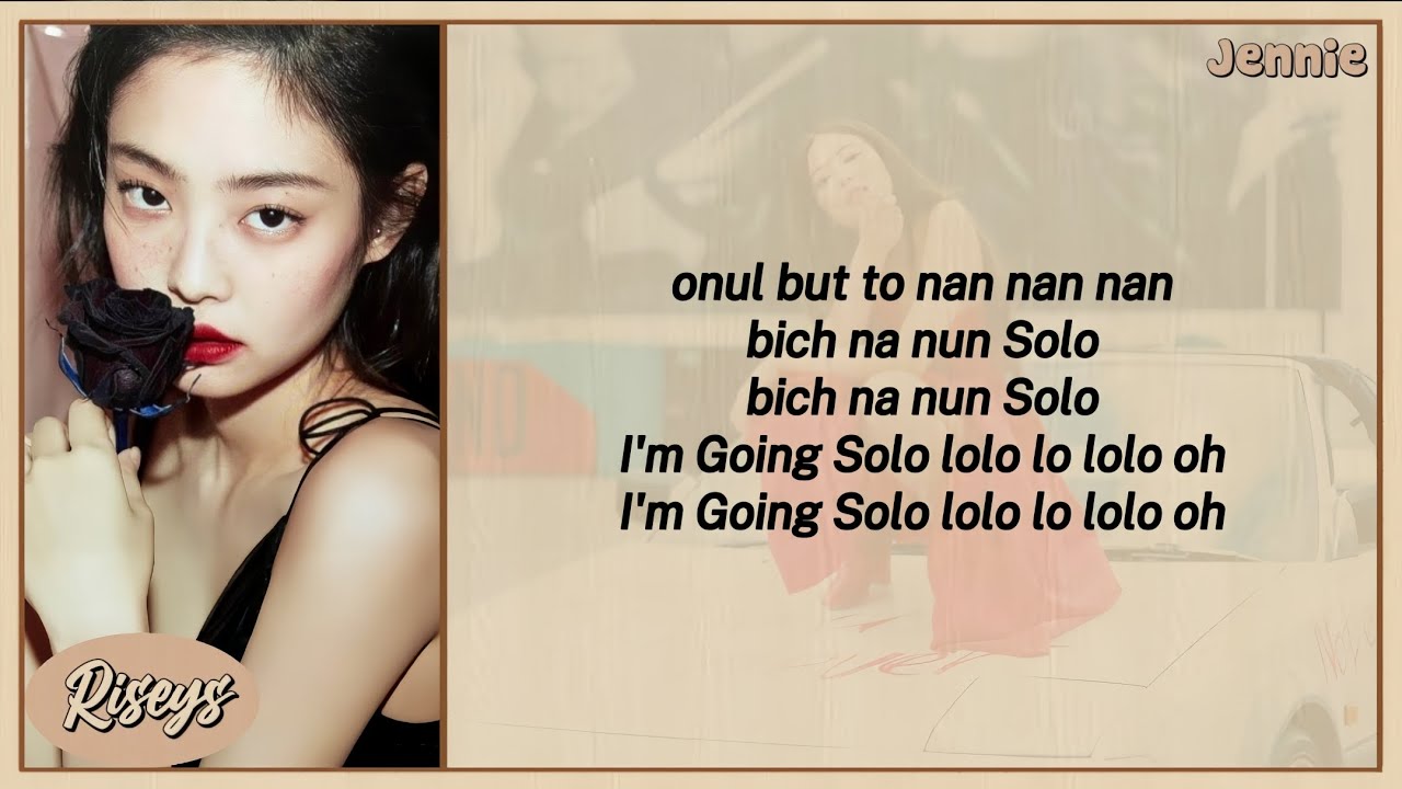 BLACKPİNK Jennie 'SOLO'[easy lyrics]@riseys - YouTube