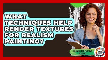 What Techniques Help Render Textures For Realism Painting? - Drawing and Painting Academy