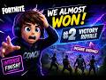 WE ALMOST WON! 😱 Fortnite Squad Battle Royale (Insane Finish!)