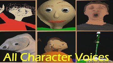All Character Voices - Baldi