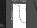 Custom brush in adobe illustrator #adobeillustrator #viralshort #foryou
