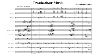 [Score] Richard Rodney Bennett - Troubadour Music (2006) for orchestra
