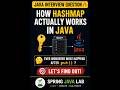 How HashMap Works Internally in Java 🔥 | Most Asked Interview Question #javainterview