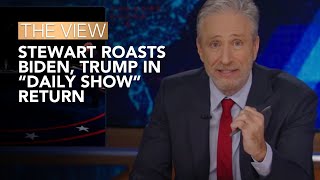 Stewart Roasts Biden, Trump In 'Daily Show' Return | The View